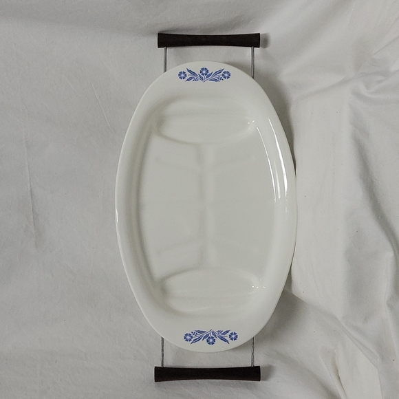 Blue Cornflower Corning Ware Platter P-19 - Picture 10 of 10